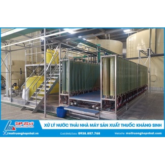 Waste water remedy manufacturing facility producing antibiotics
